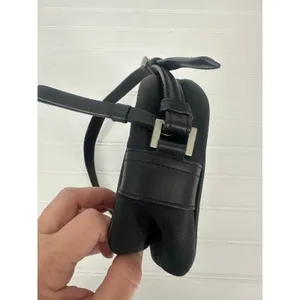 Vintage Coach Crossbody Zip Purse Y2K Bag Small Black Fabric Leather‎ Trim 7409 thumbnail 9