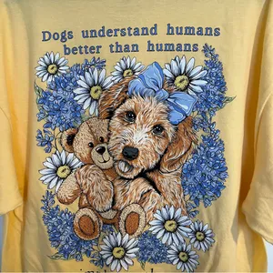 NWT Simply Southern Short Sleeve T-Shirt Size XL Doodle Dog thumbnail 5