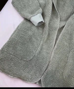 Fuzzy sweater cardigan Green thumbnail 4