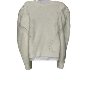 Sugarlips Womens Sz M Chunky Knit Puff Sleeve Sweater EUC thumbnail 6