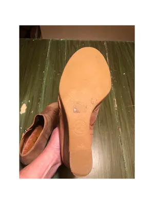 Lucky Brand EUC Women's Jaspah Lasercut Leather Upper 3.75" Wedges Size 9.5 thumbnail 9
