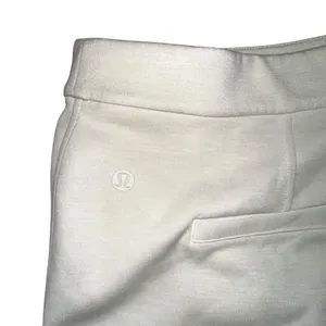 Lululemon Softstream Pintuck Mid-Rise Pant LARGE in Bone thumbnail 5