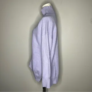 Maeve Anthropologie Lilac Crystal Mock Neck Tunic Sweater Stretch Knit thumbnail 5