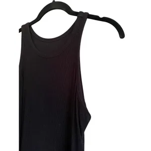 Amazon Sleeveless Ribbed Black Mini Dress Size Medium thumbnail 3