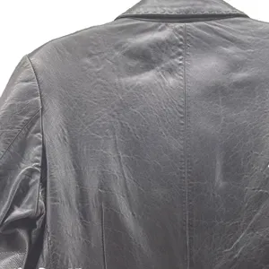 Vintage Mossimo Womens Blazer Jacket Size Small Leather Baddie Grunge Edgy‎ Punk thumbnail 4
