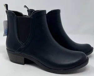 Lucky Brand Women's‎ LK Basel Black H2O Rubber Rain Bootie Size 9M thumbnail 1