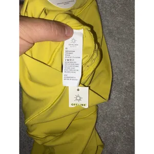 offline by aerie hi rise shorts bike Chartreuse NWT Xs thumbnail 4