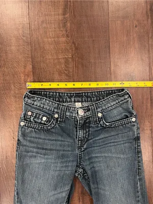 True Religion Women's Jeans Size 12 Dark Wash Slim Leg Big T thumbnail 3
