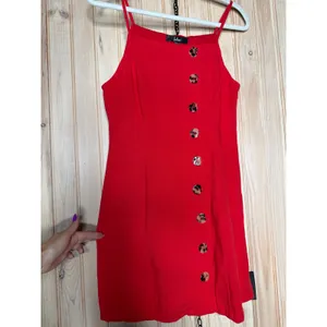 NWT Lulus Mini Dress Navy Blue & Red Sleeveless Button Casual Bundle Size S thumbnail 5