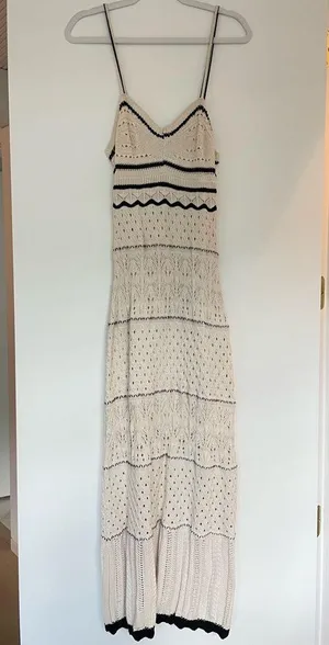Olive + Oak// Multi-Textured Knit Sleeveless Midi thumbnail 3