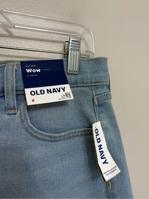 NEW Old Navy High-Waisted Wow Jean Short 4” Nova Light Wash - Size 8 thumbnail 6