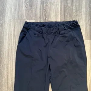 Navy High Rise Straight Leg Pants 10 thumbnail 3