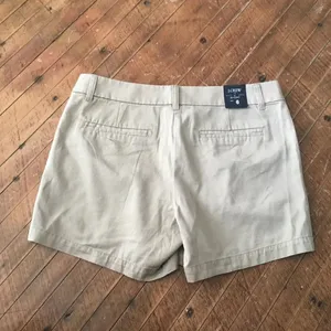J Crew tan flat front size 6 shorts thumbnail 3