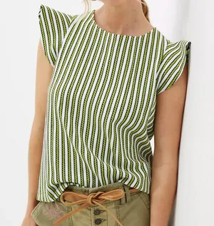 Anthropologie Eva Franco Ruffled Jacquard Top thumbnail 5