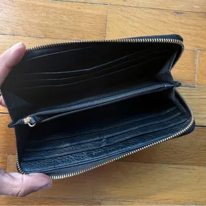 MICHAEL‎ KORS Leather Wallet Black Zipper thumbnail 4