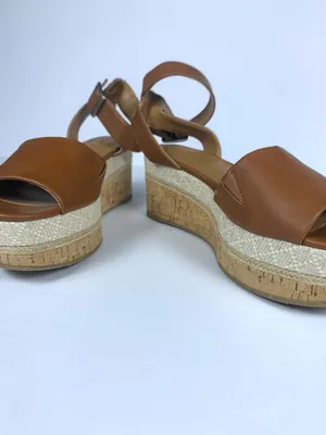Universal Thread Womens Wedge Sandals 6.5 Brown Platform Espadrille Ankle Strap thumbnail 9