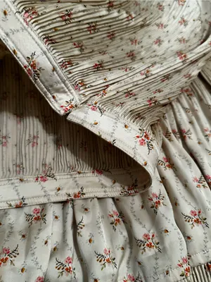 Polo Ralph Lauren Pleated Ruffle Floral Maxi Skirt Cottagecore Old Money Prairie thumbnail 7