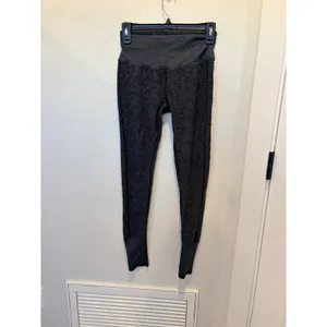 Alo Yoga Alosoft Lounge Leggings Dark Heather Gray High Waist Small Hailey B. thumbnail 7