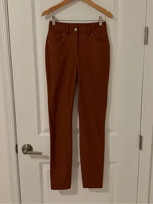 Lululemon City Sleek 5 Pocket 7/8 Pant Dark Terracotta Size 0 thumbnail 4