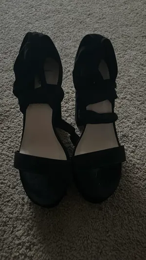 Lulus Black Heels Suede Ankle Strap thumbnail 3