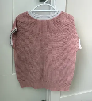 SheIn Pink Knit Sweater thumbnail 1