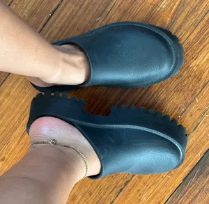 Black Lugged Clogs Size 9 thumbnail 2