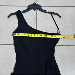 G by Guess‎ Women Black One Shoulder Mini Dress size XS thumbnail 7