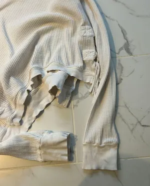 We The Free White Thermal Waffle Long Sleeve thumbnail 5