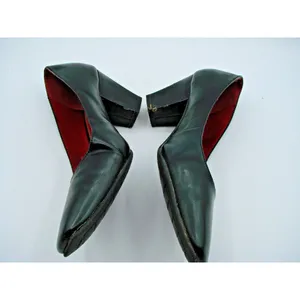 LifeStride Solo Pump Heels Shoes Size 7.5M Black Leather Slip On 21992001 Career thumbnail 4