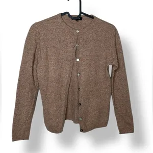 Ken-G Wool Blend Cardigan Size XS (tagged M) Y2K Tan Brown thumbnail 2