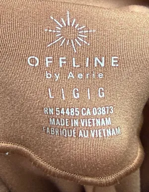 OFFLINE by Aerie High Waist Pocket Pants Mauve Pink Size L thumbnail 3