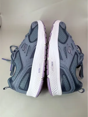 Athletic Shoes Women’s 7.5 Gray Purple Skechers Go Run Consistent Mesh thumbnail 6