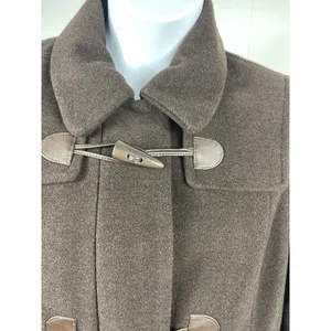 Covington Chocolate Brown Wool Toggle Closure Peacoat L (14-16) thumbnail 3