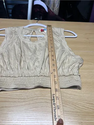 Free People FP Beach Morningside Crop Top Sable Sand Size L NWT thumbnail 10