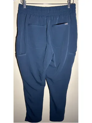 FIGS Jogger Scrub Pants Blue with Grey Drawstring thumbnail 3