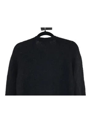 Sézane La Maille Black Sweater Floral Embroidery Size XS Cottage Folk Nouveau thumbnail 10