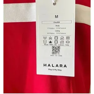 Halara Red Jakarta Poinsettia Everyday Cloudful Air Fabric SZ M #1663 thumbnail 12
