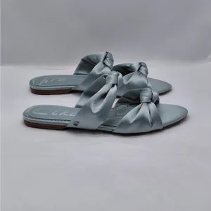 Sam Edelman Circus NY Womens Sandals 7.5 Blue Satin Bow Slides Feminine Coquette thumbnail 13