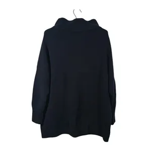 Free People Ottoman Slouchy Sweater Pullover Size M Black Oversized Lagen Fall thumbnail 4