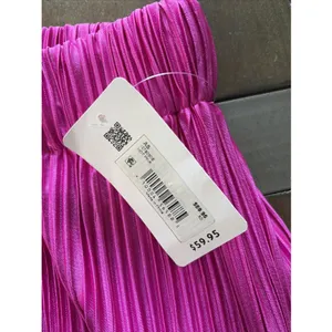 Altar'd State Plisse Wide Leg Pants Womens Size XS Hot Pink Pleated Y2K Satin thumbnail 7
