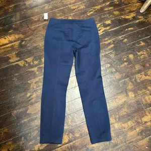 Anthro Bryson navy tapered multi button business casual pants thumbnail 5