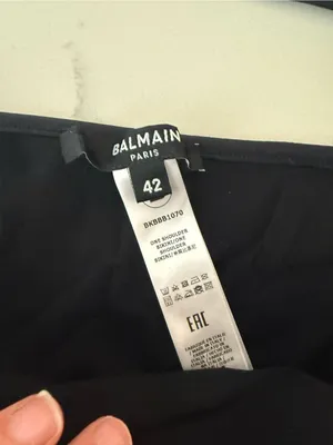 Balmain Black Bikini with Gold Chain Trim thumbnail 3