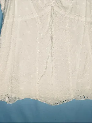 Nine West White Eyelet Camisole with Adjustable Straps Size 16. Boho cottagecore thumbnail 3