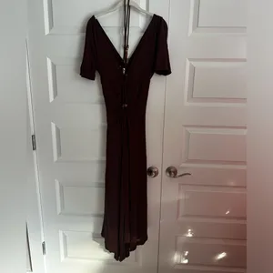 A.L.C. Nina‎ Beaded Tie Neck Maxi Dress- NWT S Bitter Chocolate thumbnail 9