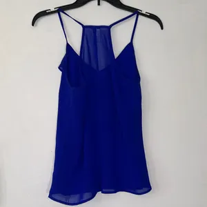 Elegant Blue Layered‎ Camisole Tank Top with Ruffle Size L thumbnail 4