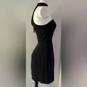 NEW $198 Amanda Uprichard Crepe Strapless Black Classic Choker Dress XS P thumbnail 3