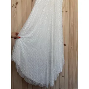 Lulus Cherished Vow White Beaded Backless Mermaid Dress Elegant Train Medium thumbnail 7