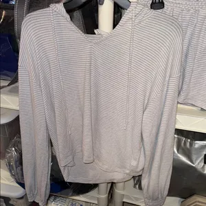 Project social t medium Striped Hoodie and Shorts Set thumbnail 6