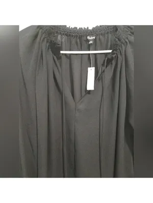 Madewell Long-Sleeve Tie-Neck Top thumbnail 9