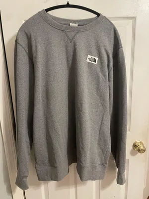 The North Face Gray Heritage Patch Crewneck thumbnail 2